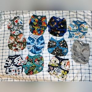 Thirsties size 1 duo wrap diaper covers lot of 11